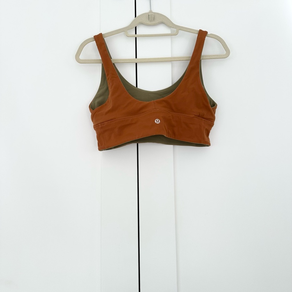 Lululemon Align Reversible Olive Green & Bronze Sports Bra - Picture 5 of 7